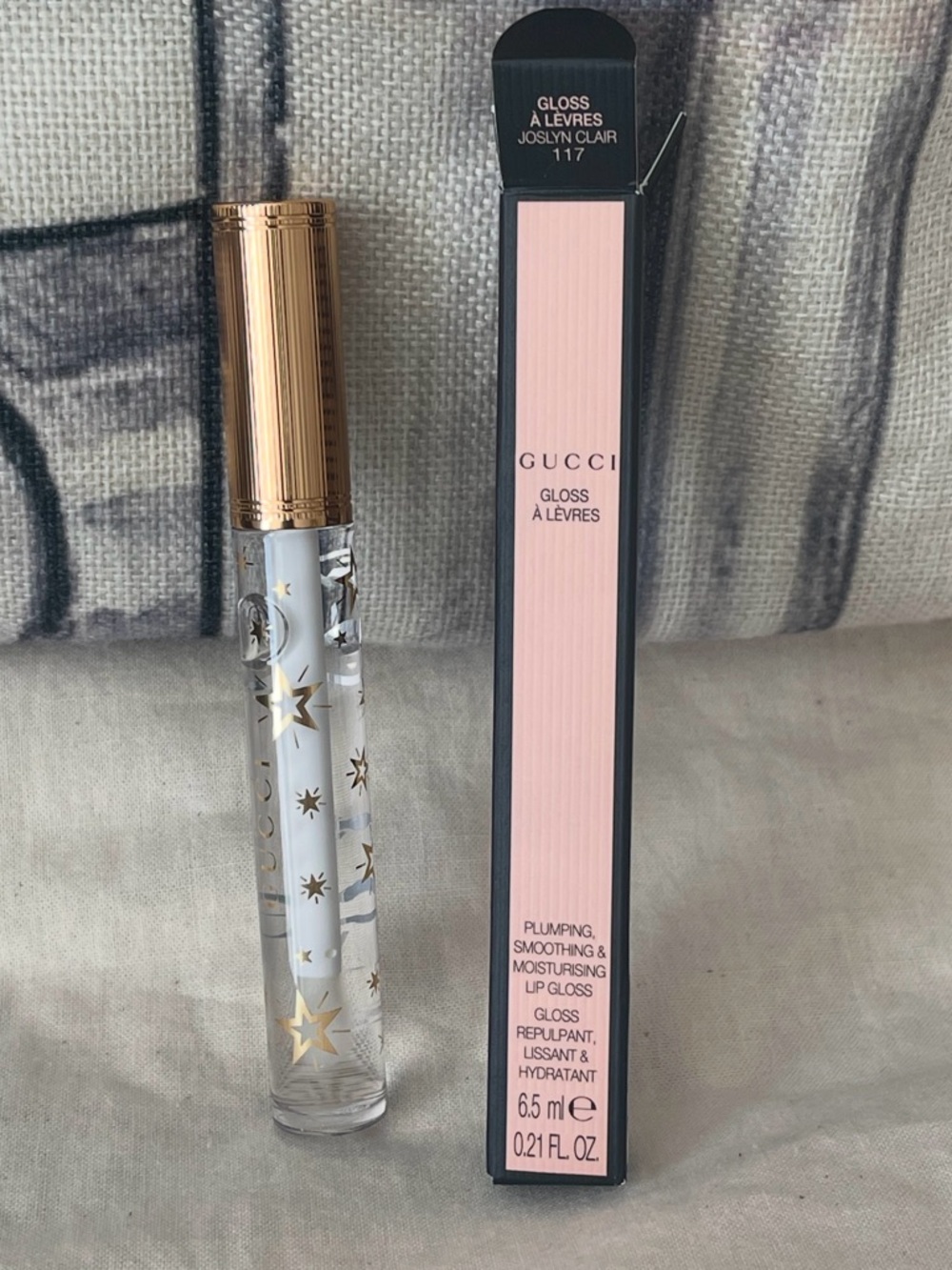 NIB Gucci Gloss Hydrating Plumping Lip Gloss Shade 117 (Joslyn Clair)